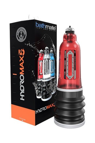 Bathmate HydroMax5 Penis Pump - Гідронасос для члена, 24.5х5.5 см (червоний) - купити в Києві, Україні